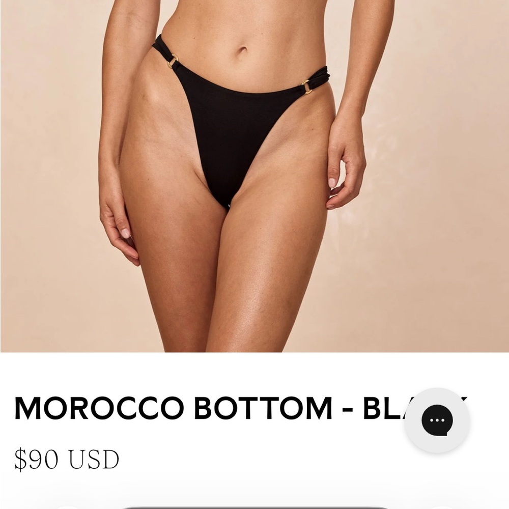 Monday swimwear black bottoms